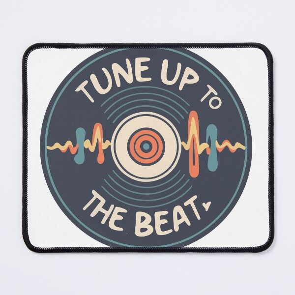 Item preview, Retro Vinyl Record 'Tune Up to The Beat' Design designed and sold by NiftyWrx.