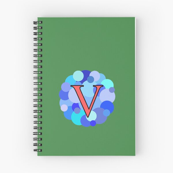 Item preview, Blue Bubbles Capital Letter V designed and sold by MGonline.