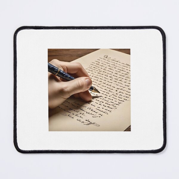 Item preview, A left-handed person writes a letter with a fountain pen designed and sold by Steffani Lehmann.