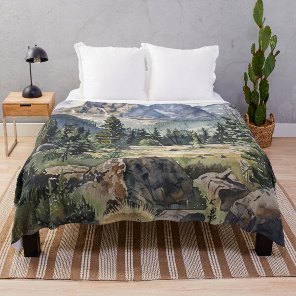 Item preview, A Watercolor Design of the Rocky Mountain National Park - Colorado - US designed and sold by Sketch-Shack.