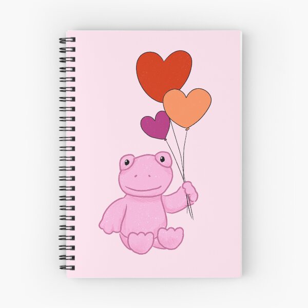 Item preview, Rana rosa con globos designed and sold by CraftsbyAmy.