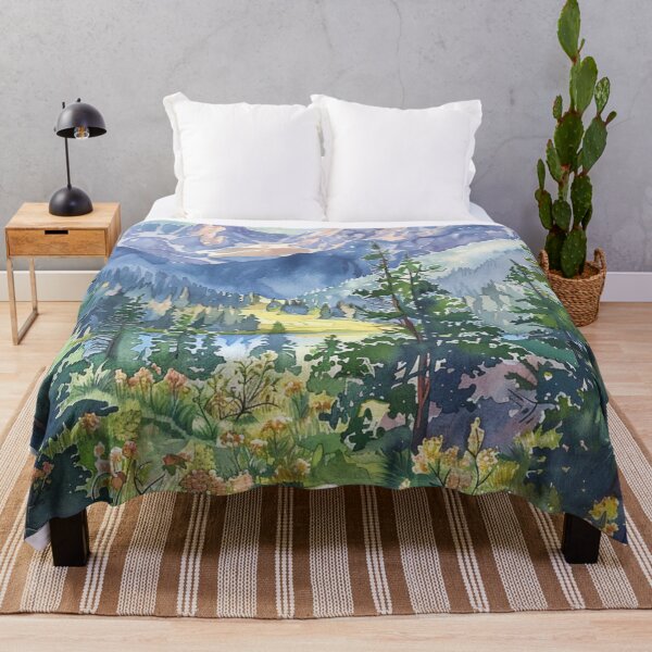Item preview, A Watercolor Design of the Rocky Mountain National Park - Colorado - US designed and sold by Sketch-Shack.