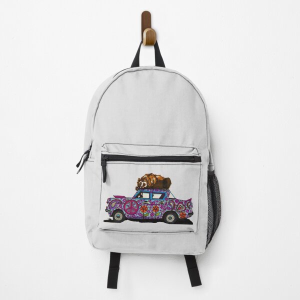 Item preview, Old grizzly bear hibernating on hippy car designed and sold by Every-wen.