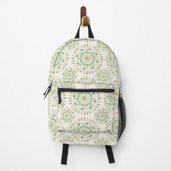 Item preview, Summer Green Gold Heart Mandala designed and sold by NdesignTrend.