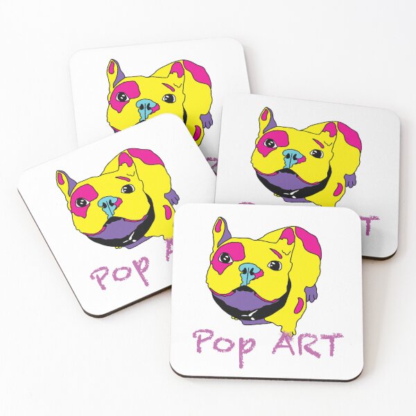 Item preview, Dog Pop art yellow pink version designed and sold by GENEST-V.
