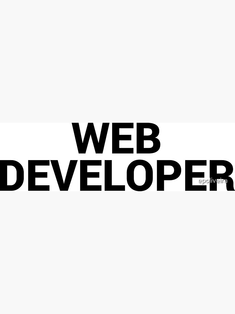 Web Developer Simple | Professions by epoliveira
