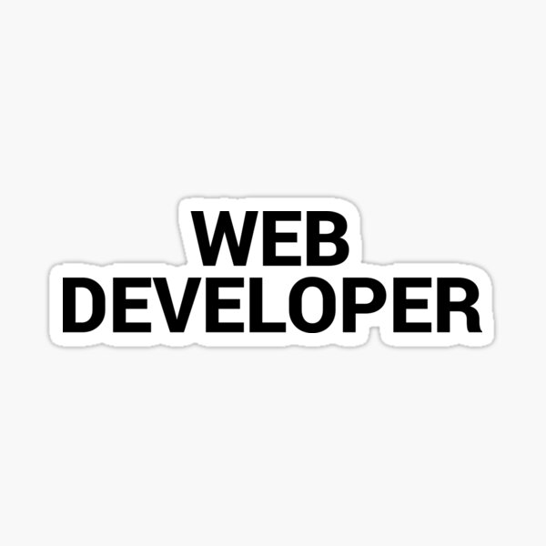 Web Developer Simple | Professions Sticker