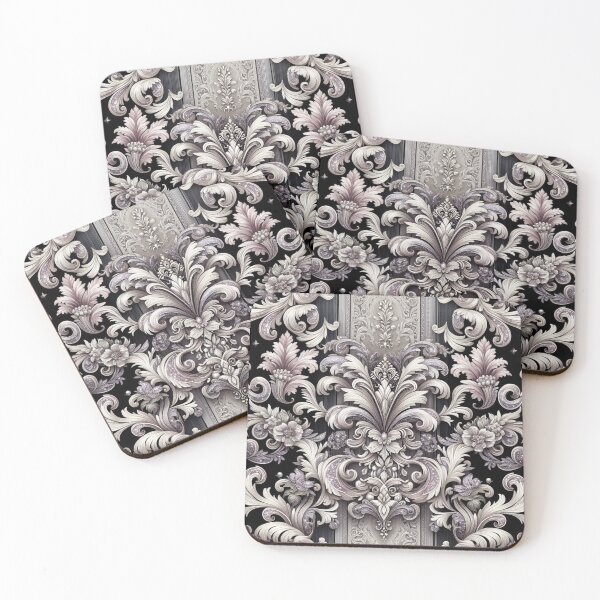 Item preview, Silver & Matte Lavender Baroque designed and sold by DesignsByPrnces.
