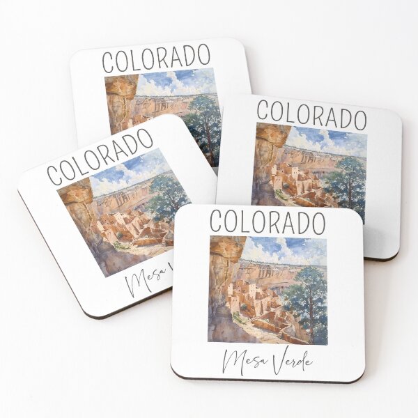 Item preview, A Watercolor Design of the Mesa Verde National Park - Colorado - US designed and sold by Sketch-Shack.