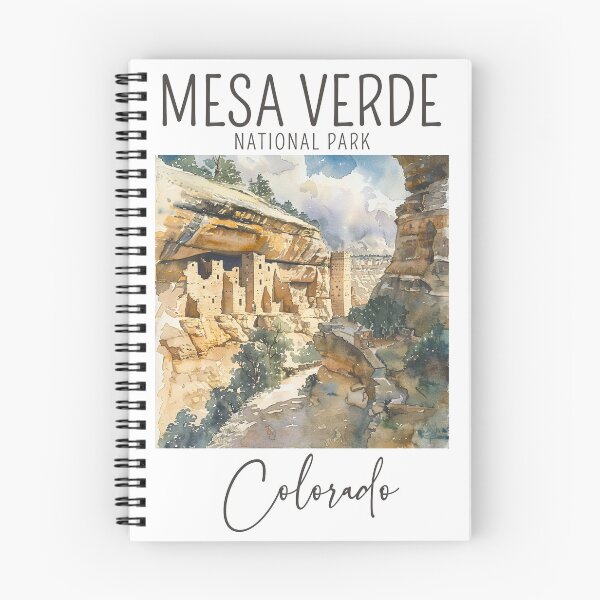 Item preview, A Watercolor Design of the Mesa Verde National Park - Colorado - US designed and sold by Sketch-Shack.