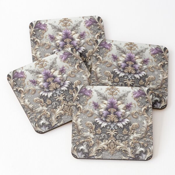 Item preview, Silver, Gold & Matte Purple Baroque designed and sold by DesignsByPrnces.