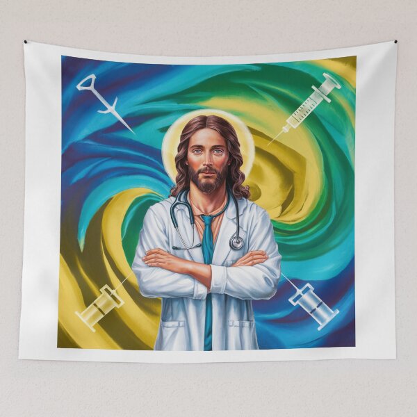 Item preview, JESUS DOCTOR". JESUS WATERCOLOUR PAINTING  designed and sold by Obinne.