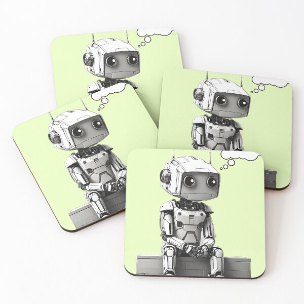 Item preview, Robot Tired of People comic funny design designed and sold by BorgSpareParts.