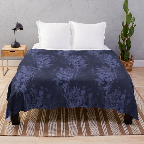 Item preview, Midnight Wattle Fantasy - Indigo Night Floral Print designed and sold by Jay Dee Dearness.