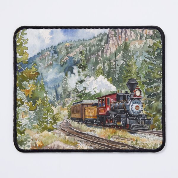 Item preview, A Watercolor Design of Durango and Silverton Railroad - Colorado - US designed and sold by Sketch-Shack.