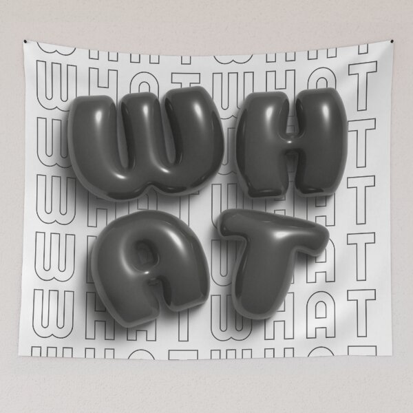 Item preview, WHAT | 3D Illustration designed and sold by AniDragonfly.