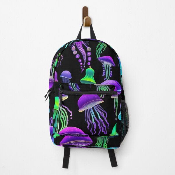Item preview, Trippy Blacklight Bioluminescent Jellyfish Pattern designed and sold by DreamCraze.