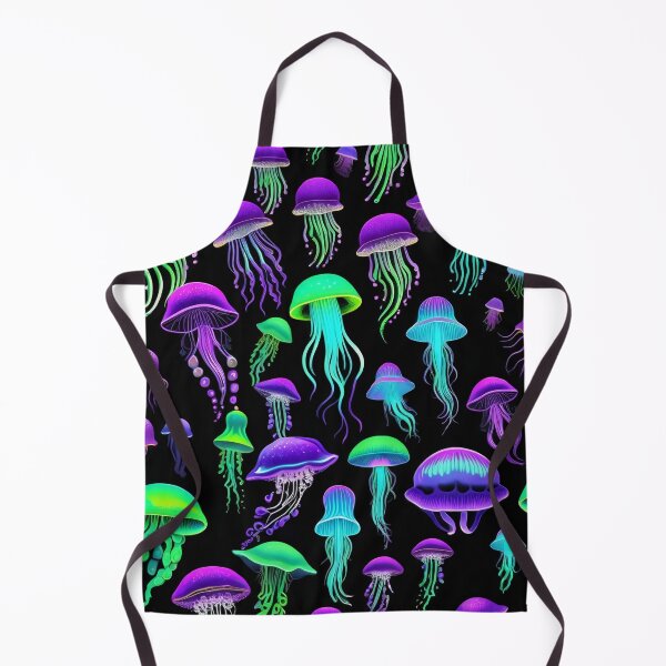 Item preview, Trippy Blacklight Bioluminescent Jellyfish Pattern designed and sold by DreamCraze.