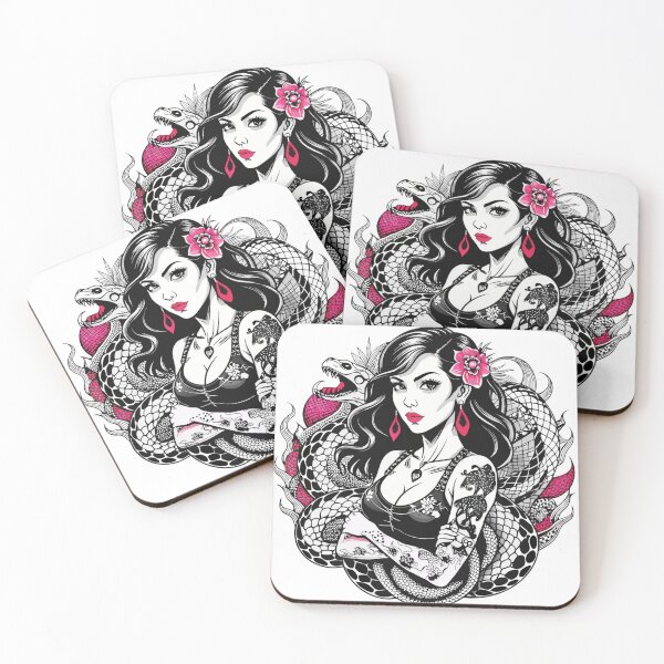 Item preview, tattooed girl designed and sold by Arextr.