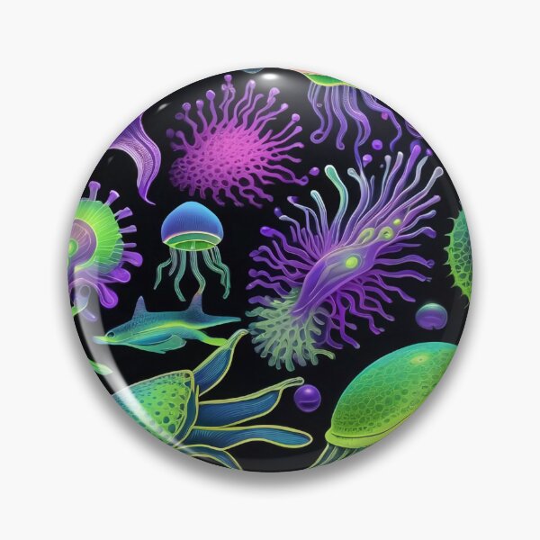 Item preview, Bioluminescent Deep Ocean Amoeba Pattern designed and sold by DreamCraze.