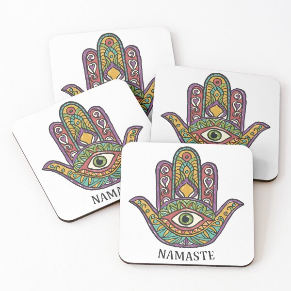 Artikelvorschau, Hamsa Hand Namaste entworfen und verkauft von ibnkaz.