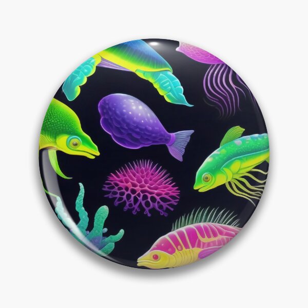 Item preview, Glow in the Dark Style Deep Sea Fish Pattern designed and sold by DreamCraze.