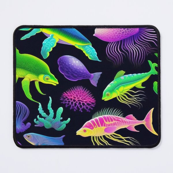Item preview, Glow in the Dark Style Deep Sea Fish Pattern designed and sold by DreamCraze.