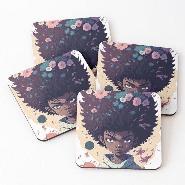 Item preview, African Flowers Samurai Kid designed and sold by TondoMeander.