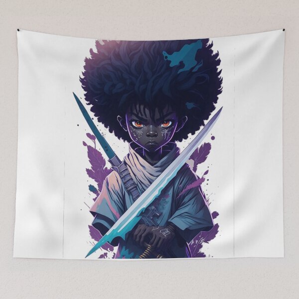 Item preview, African Kid Samurai designed and sold by TondoMeander.