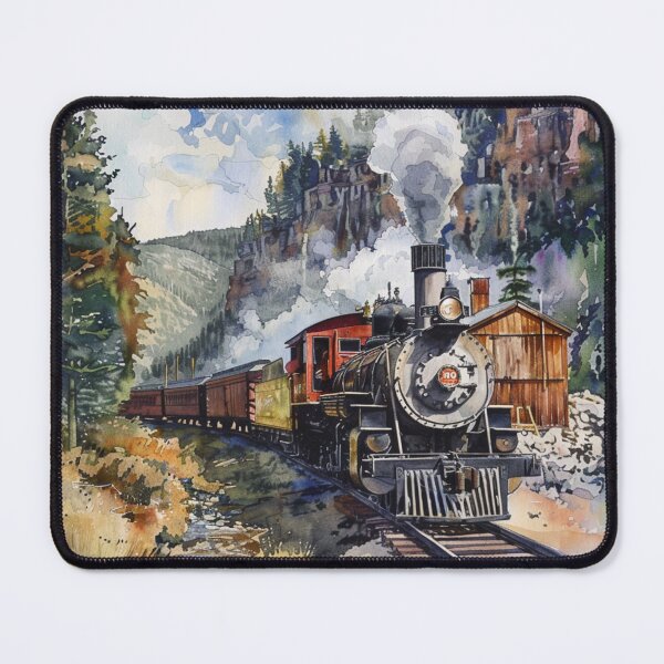 Item preview, A Watercolor Design of Durango and Silverton Railroad - Colorado - US designed and sold by Sketch-Shack.