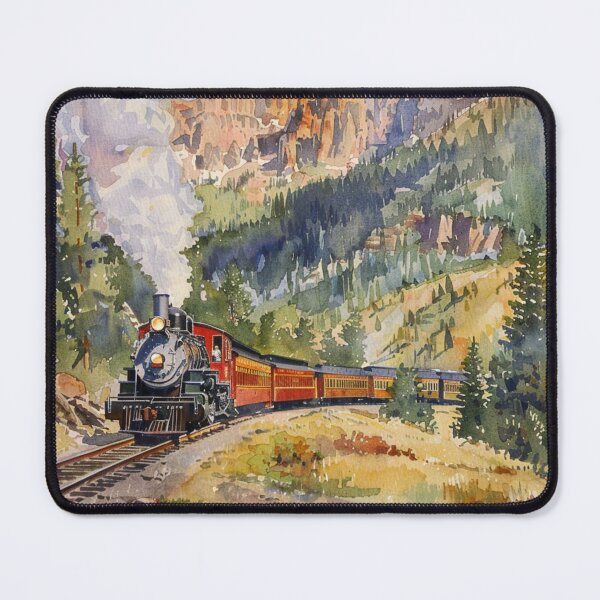 Item preview, A Watercolor Design of Durango and Silverton Railroad - Colorado - US designed and sold by Sketch-Shack.