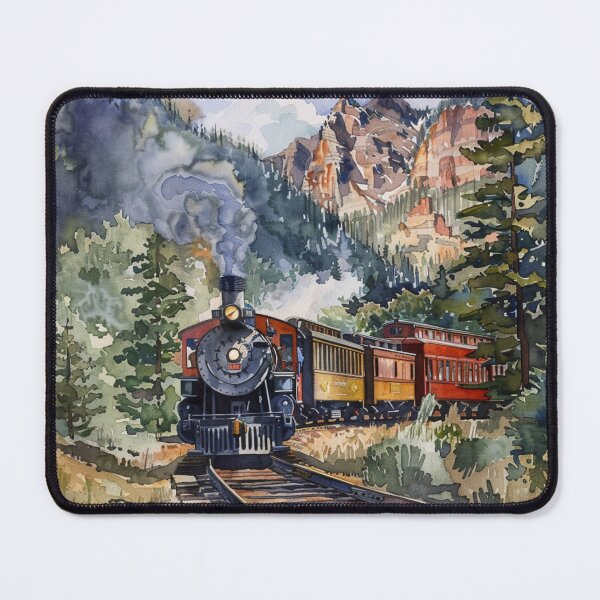 Item preview, A Watercolor Design of Durango and Silverton Railroad - Colorado - US designed and sold by Sketch-Shack.