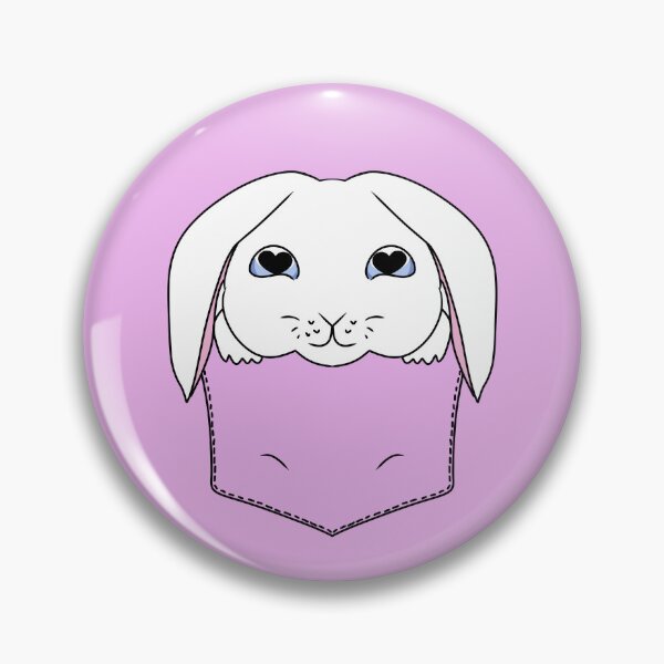 Item preview, Cute White Rabbit in the Pocket designed and sold by HugSomeNettles.