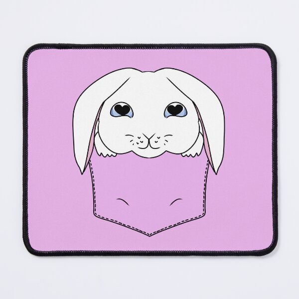 Item preview, Cute White Rabbit in the Pocket designed and sold by HugSomeNettles.