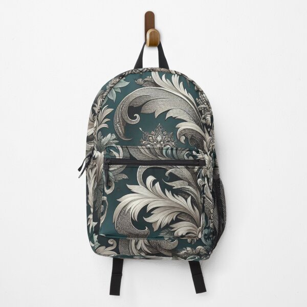 Item preview, Silver & Matte Teal Baroque designed and sold by DesignsByPrnces.