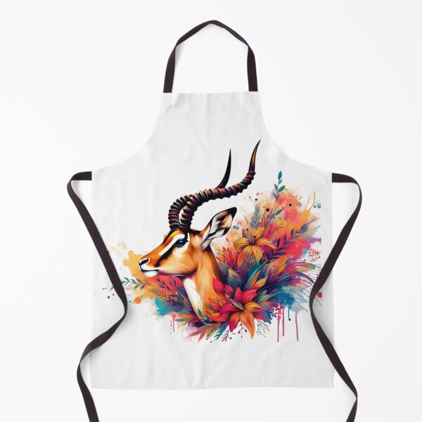 Item preview, A beautiful colorful impala with several leaves around designed and sold by Marcoshop10.