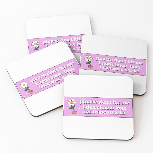 Item preview, Please Don't Hit Me I Don't Know How Car Insurance Works Funny Bumper designed and sold by fanky-bumper.