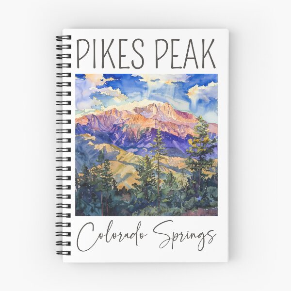 Item preview, A Watercolor Design of Pikes Peak - Colorado Springs - US designed and sold by Sketch-Shack.