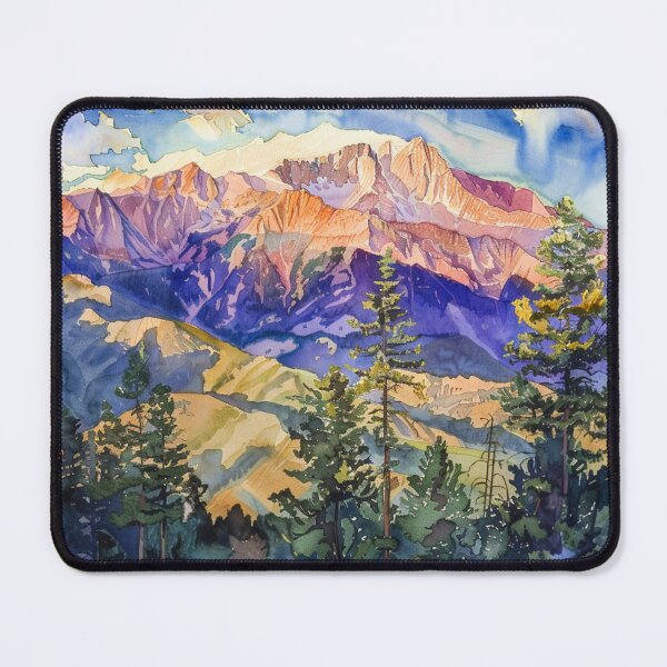 Item preview, A Watercolor Design of Pikes Peak - Colorado Springs - US designed and sold by Sketch-Shack.