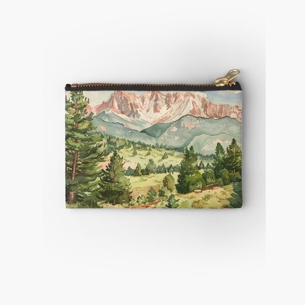 Item preview, A Watercolor Design of Pikes Peak - Colorado Springs - US designed and sold by Sketch-Shack.