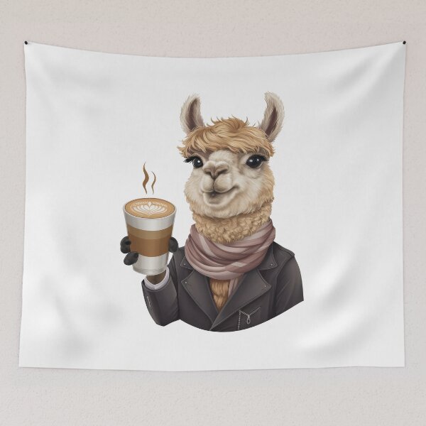 Item preview, Llama Latte designed and sold by Angry Swan Designs.