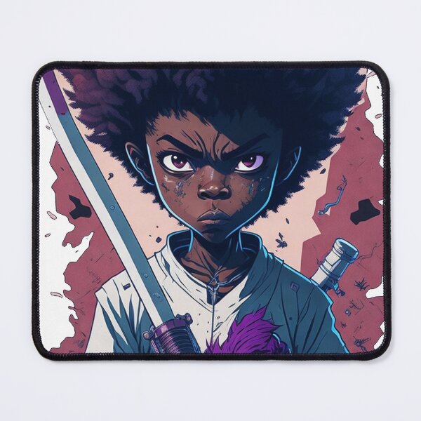 Item preview, The Afro Kid Samurai Splash Art designed and sold by TondoMeander.