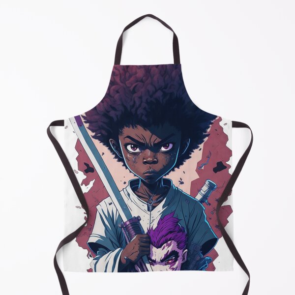 Item preview, The Afro Kid Samurai Splash Art designed and sold by TondoMeander.