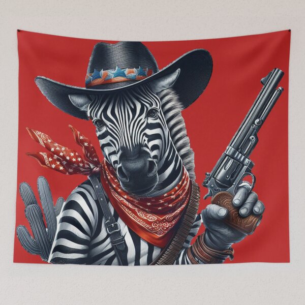 Item preview, Zebra cowboy designed and sold by Oryartil.
