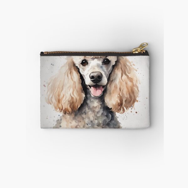 Item preview, "Joyful Curles: Watercolor Poodle Portrait" designed and sold by Bohospiritart.