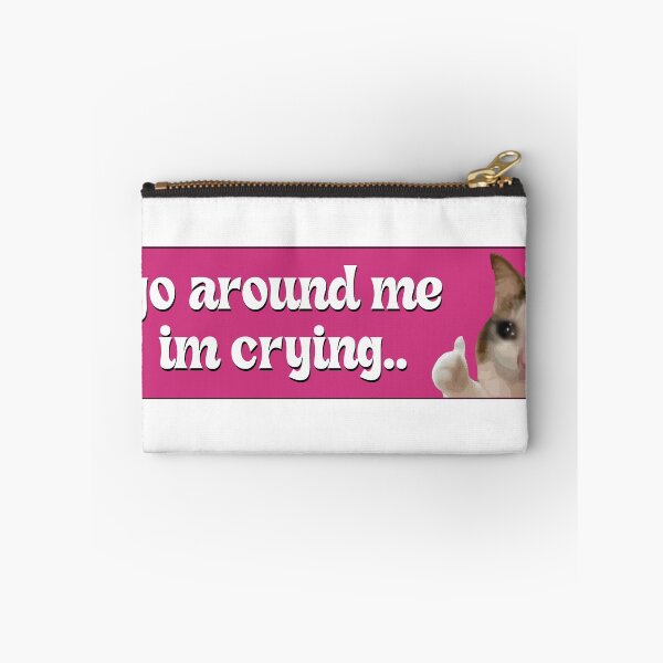 Item preview, Go Around Me I'm Crying Funny Meme Cat Bumper designed and sold by fanky-bumper.