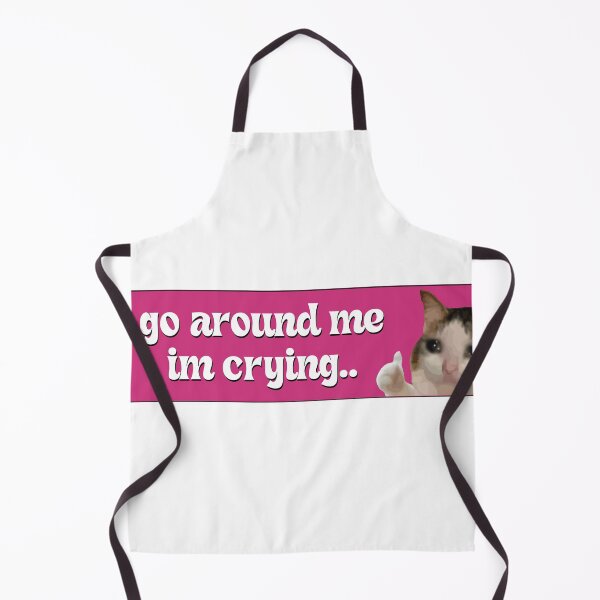 Item preview, Go Around Me I'm Crying Funny Meme Cat Bumper designed and sold by fanky-bumper.