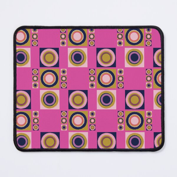 Item preview, Retro Modern Sixties Op Art Abstract Tiles Pattern on Pink designed and sold by scome.