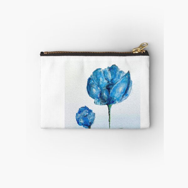 Item preview, blue flowers, pair, watercolour by CHF designed and sold by CecilHF.