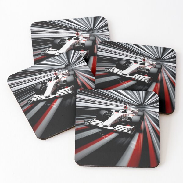 Item preview, High-Velocity Race Car on Streaked Circuit designed and sold by WhimsyCanvasPrints.